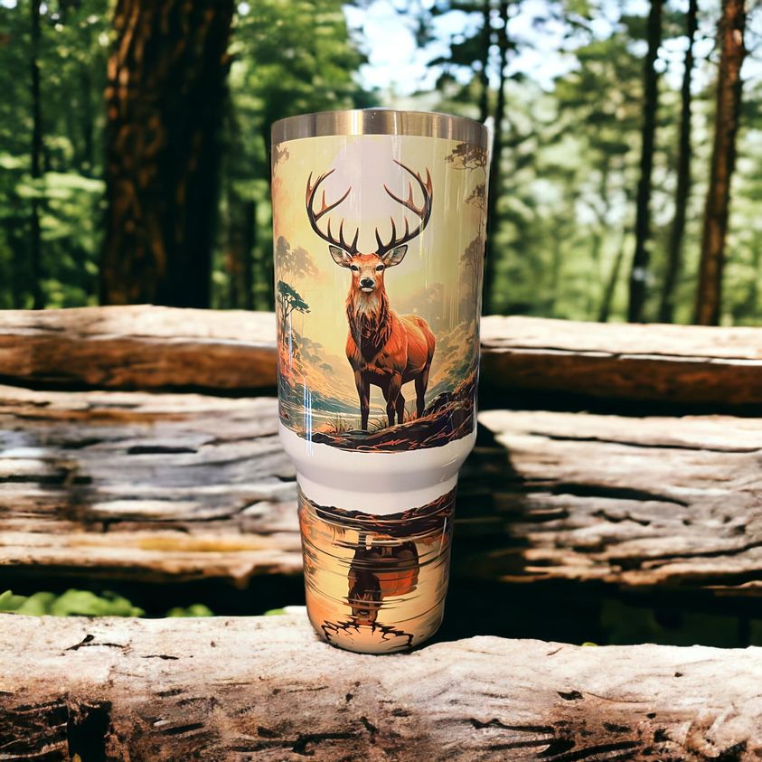 40oz Reflecting Buck Tumbler