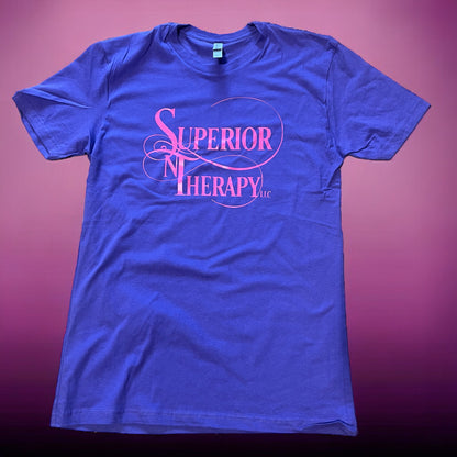 Superior Therapy T-Shirt with Pink Logo