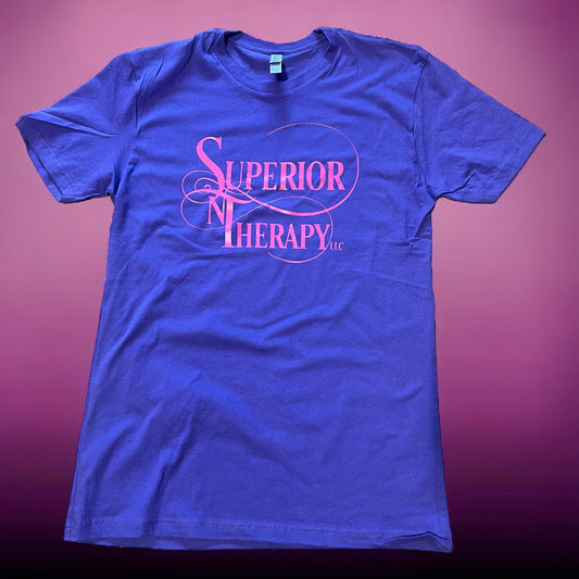 Superior Therapy T-Shirt with Pink Logo