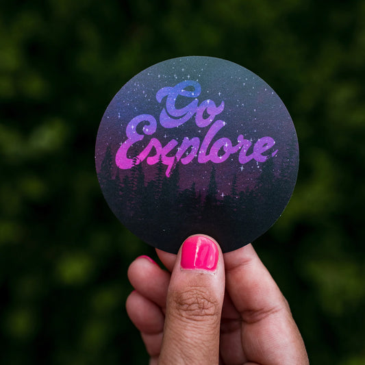 Go Explore Waterproof Vinyl Sticker